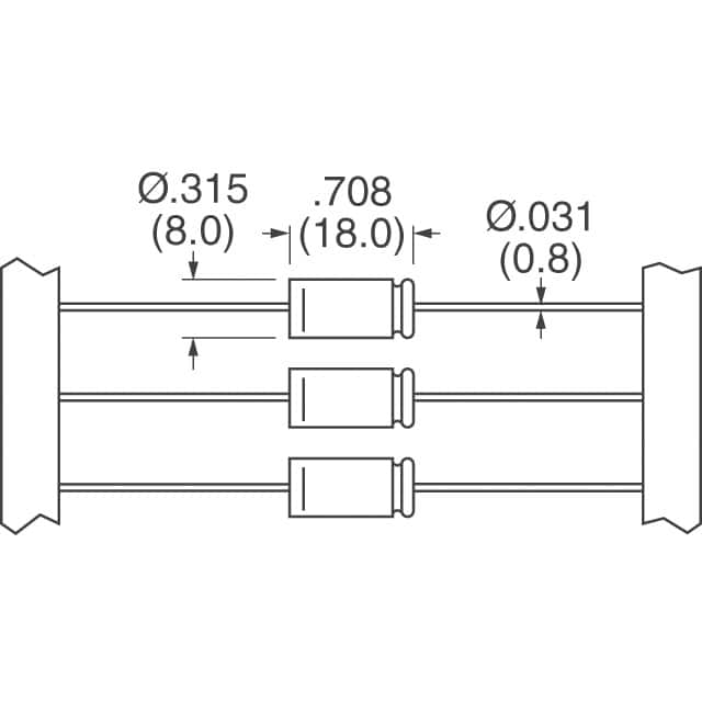 MAL213835221E3 Vishay Beyschlag/Draloric/BC Components  Condensateurs électrolytiques en aluminium